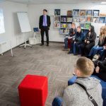2017 10 16 – Ted Janis’ Lecture on UNHR to Students from Alytus @ American Centre-2